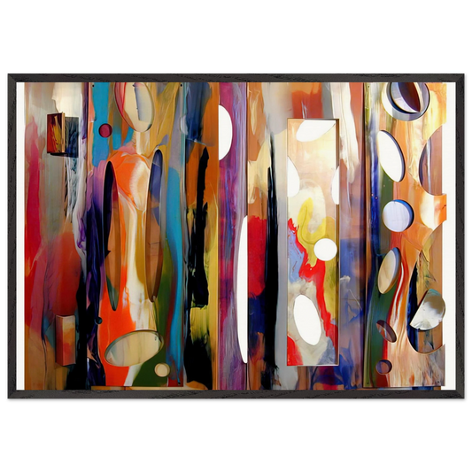 Tapestry - Sam Gilliam 70x100 cm / 28x40 inches Framed Art Print – Black Wooden Frame