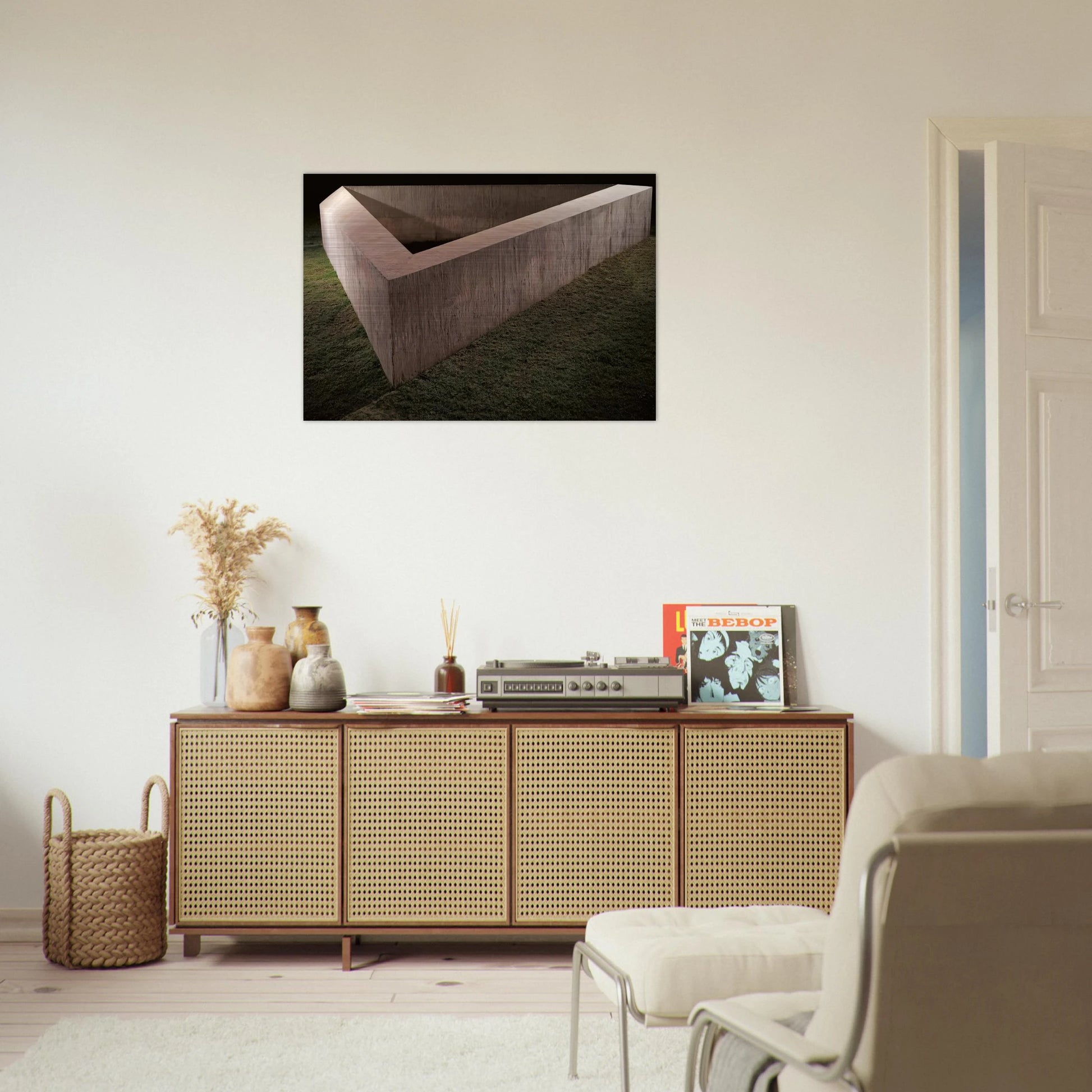 Untitled Adelaide - 1975 - Donald Judd Brushed Aluminum Print - 70x100 cm / 28x40 inches | Donald Judd Aluminum Print | Donald Judd Prints
