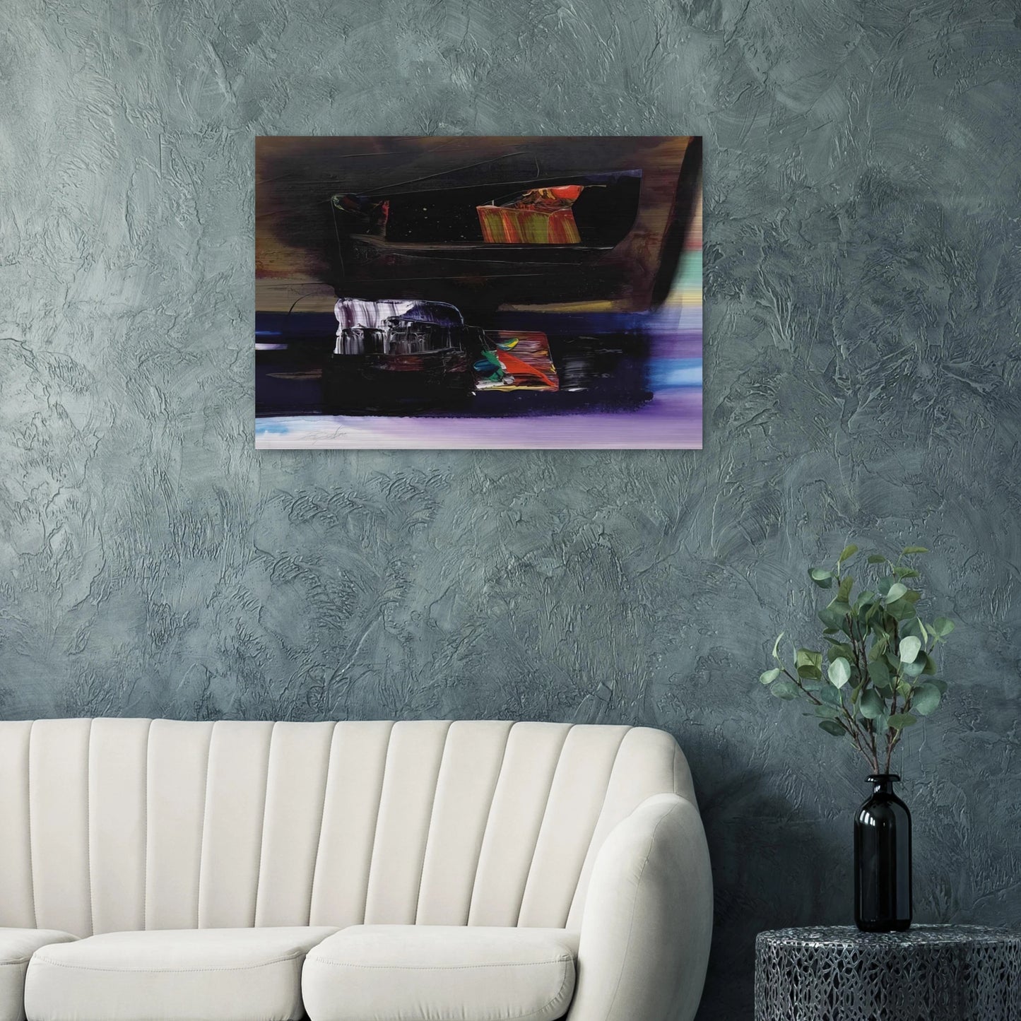 Phenomena Tibetan Clay Offering - 1990 - Paul Jenkins Brushed Aluminum Print - 70x100 cm / 28x40 inches | Paul Jenkins Aluminum Print | Paul Jenkins Prints
