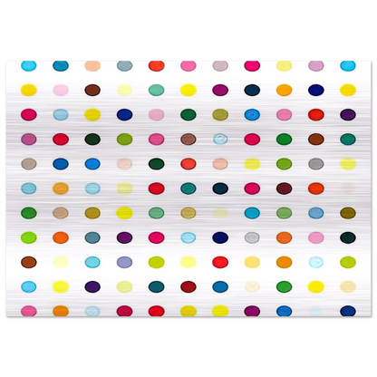 LSD - Damien Hirst Brushed Aluminum Print - 70x100 cm / 28x40 inches | Damien Hirst Aluminum Print | Damien Hirst Prints