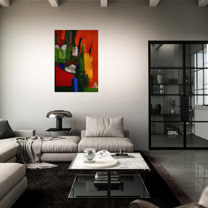 The Lark - Hans Hofmann Brushed Aluminum Print - 70x100 cm / 28x40 inches | Hans Hofmann Aluminum Print | Hans Hofmann Prints