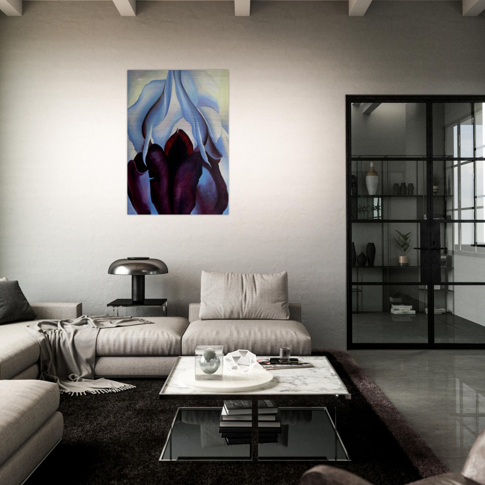 Flower of Life - Georgia O'Keeffe Brushed Aluminum Print - 70x100 cm / 28x40 inches | Georgia O'Keeffe Aluminum Print | Georgia O'Keeffe Prints