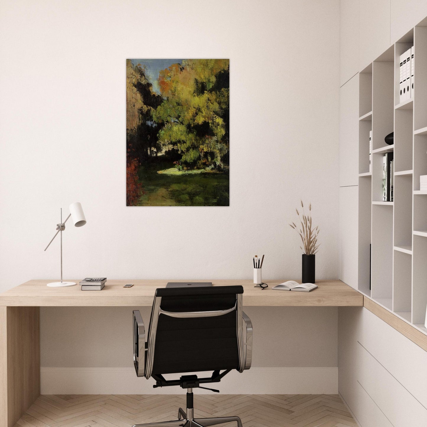 Clearing - Paul Cézanne Brushed Aluminum Print - 70x100 cm / 28x40 inches | Paul Cézanne Aluminum Print | Paul Cézanne Prints