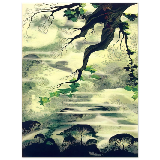 Eyvind Earle - Fog Bound  75x100 cm / 30x40inches Fine Art Poster