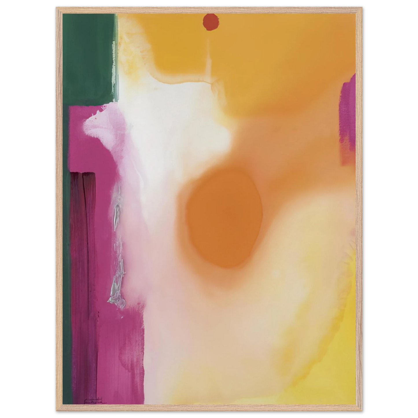 Helen Frankenthaler - Bullseye - 1989 Wall art - 20x25 cm / 8x10 inches - Fine Art Poster-canvas - -