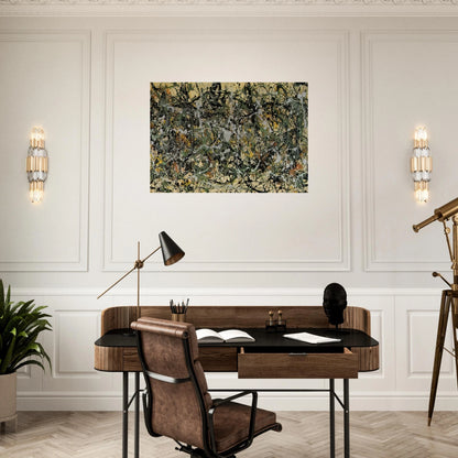 NUMBER 8 1949 - Jackson Pollock Brushed Aluminum Print - 70x100 cm / 28x40 inches | Jackson Pollock Aluminum Print | Jackson Pollock Prints