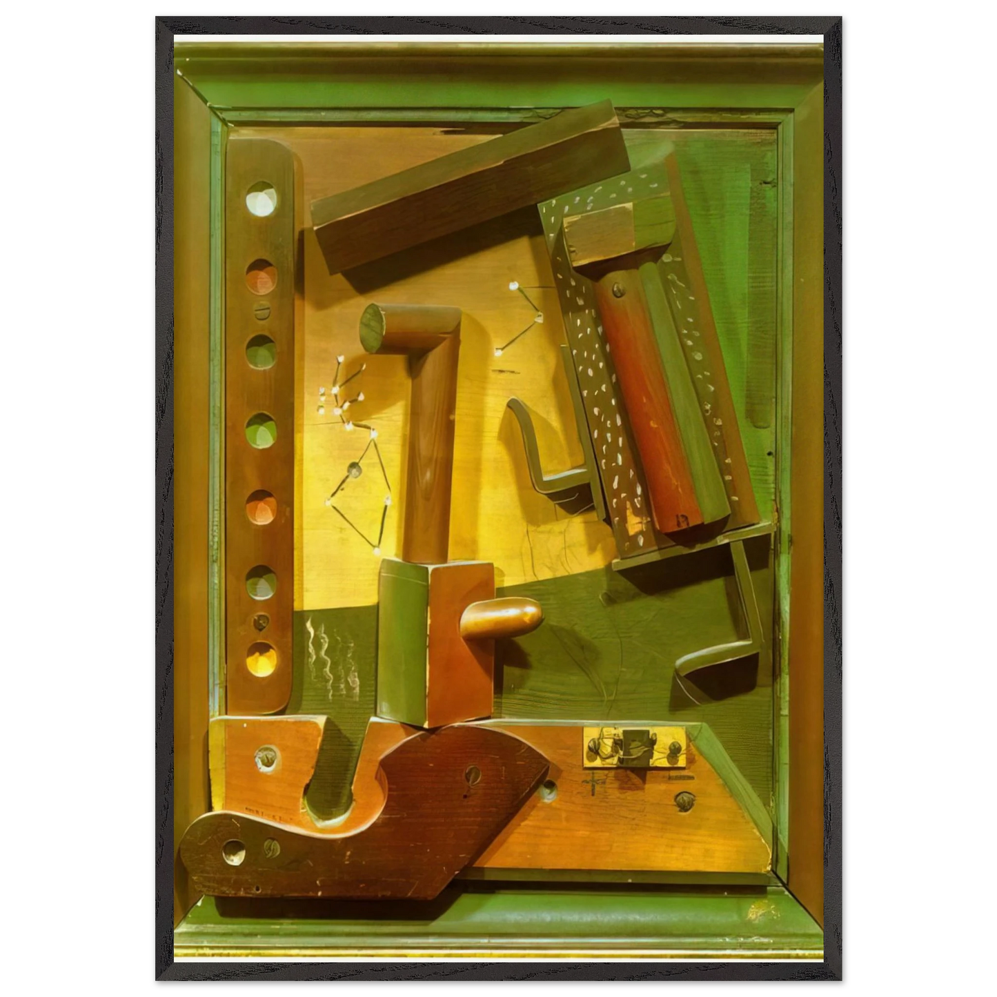 Fruit of a Long Experience - Max Ernst 70x100 cm / 28x40 inches Framed Art Print – Black Wooden Frame