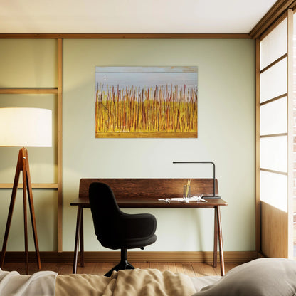Campo di grano - 1984 - Mario Schifano Brushed Aluminum Print - 70x100 cm / 28x40 inches | Mario Schifano Aluminum Print | Mario Schifano Prints