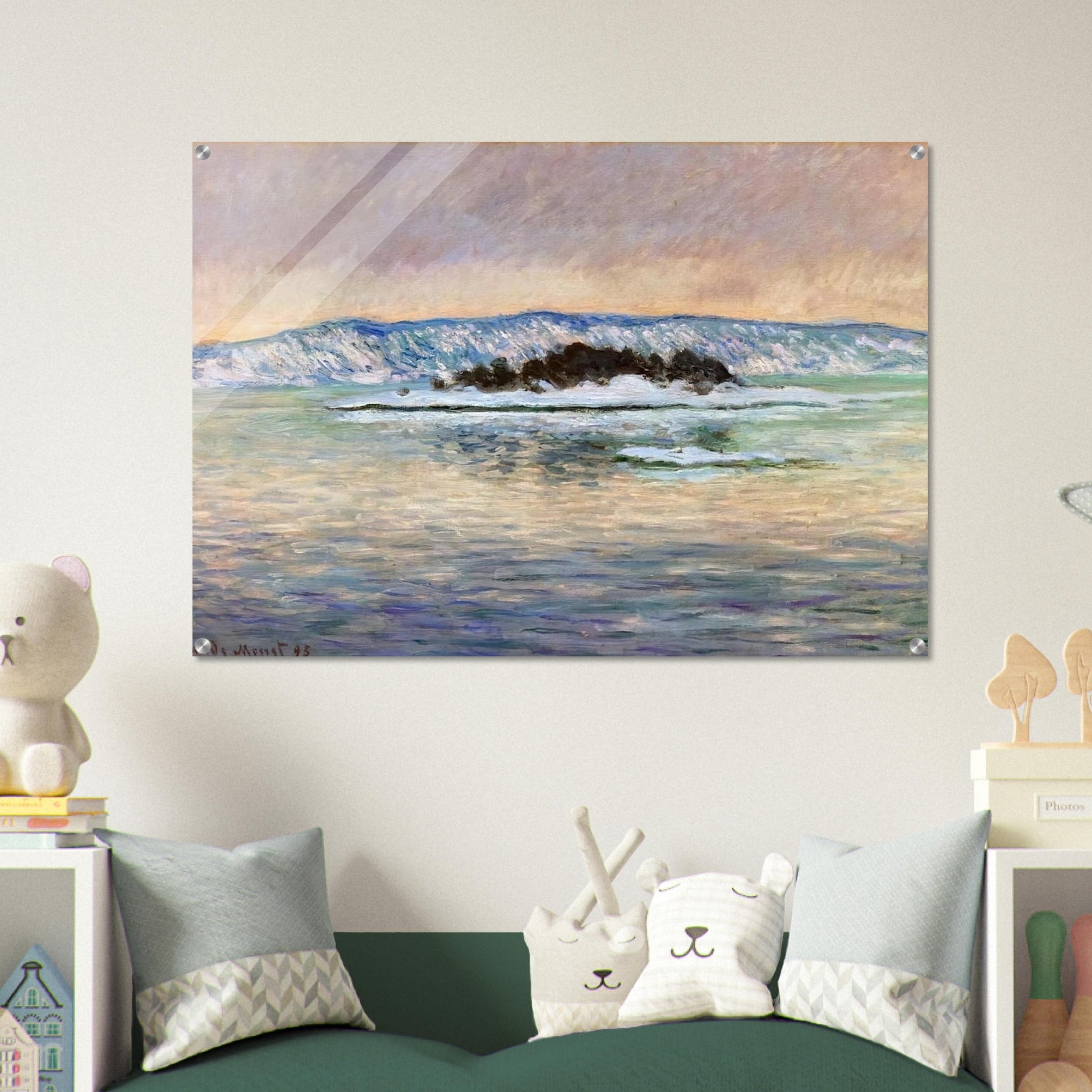 The Fjord, near Christiania - claude monet Acrylic Print - 70x100 cm / 28x40″ inches | claude monet Wall Art | claude monet Prints