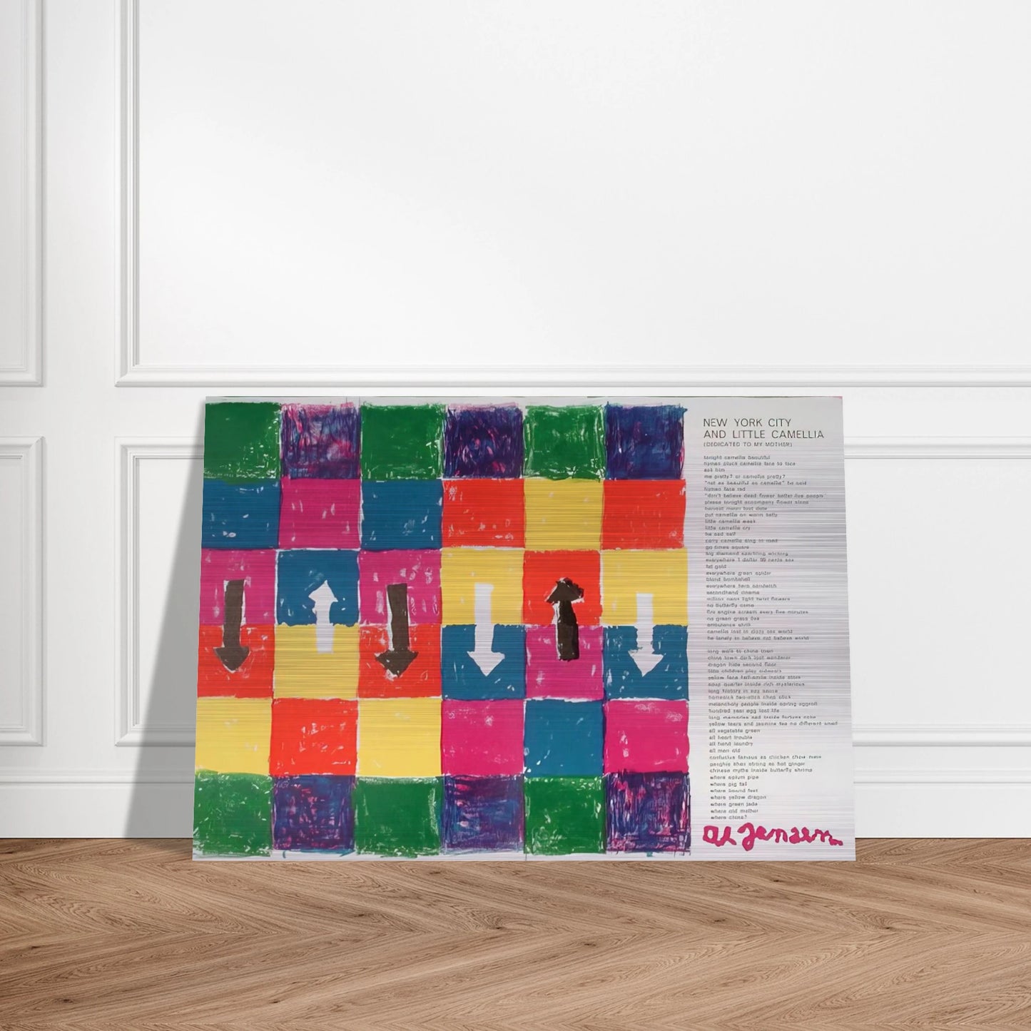 Hommage to Blake Prince tirée de l'album «1 ø Life» - 1964 - Alfred Jensen Brushed Aluminum Print - 70x100 cm / 28x40 inches | Alfred Jensen Aluminum Print | Alfred Jensen Prints