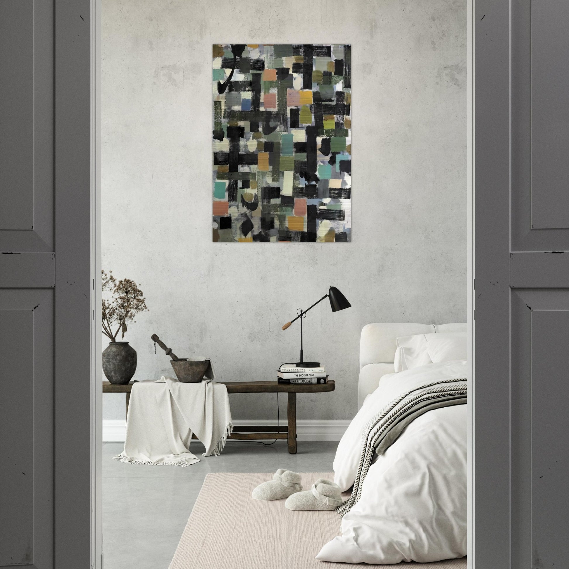 Shapes - 1950 - Bradley Walker Tomlin Brushed Aluminum Print - 70x100 cm / 28x40 inches | Bradley Walker Tomlin Aluminum Print | Bradley Walker Tomlin Prints