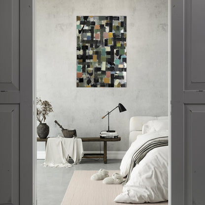 Shapes - 1950 - Bradley Walker Tomlin Brushed Aluminum Print - 70x100 cm / 28x40 inches | Bradley Walker Tomlin Aluminum Print | Bradley Walker Tomlin Prints