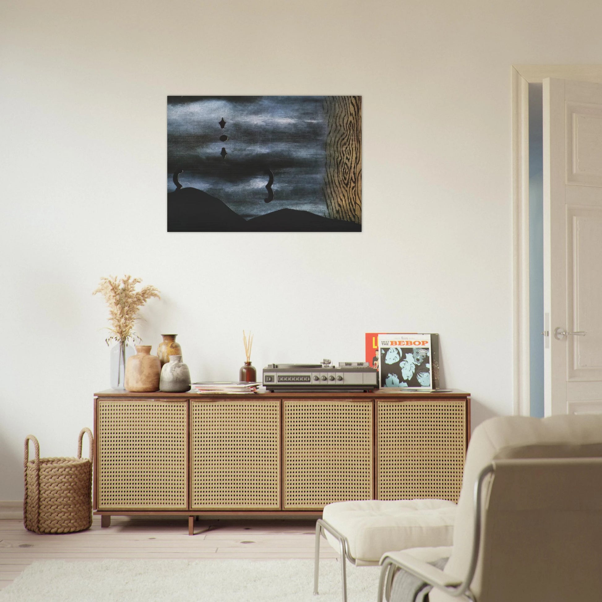 THE LINING OF SLEEP 1928 - Rene Magritte Brushed Aluminum Print - 70x100 cm / 28x40 inches | Rene Magritte Aluminum Print | Rene Magritte Prints