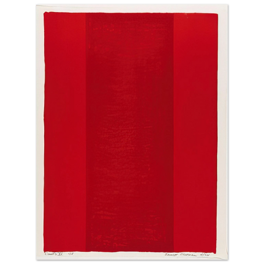 Barnett Newman - Canto XV  75x100 cm / 30x40inches Fine Art Poster