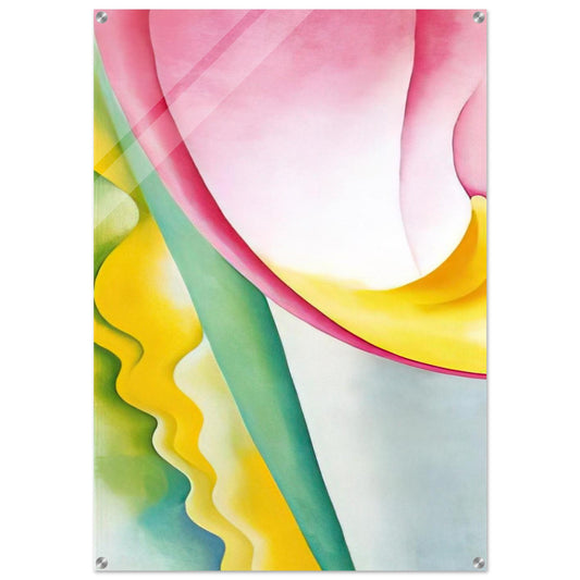 Abstraction No. 77  Tulip  - Georgia O'Keeffe Acrylic Print - 70x100 cm / 28x40″ inches | Georgia O'Keeffe Wall Art | Georgia O'Keeffe Prints