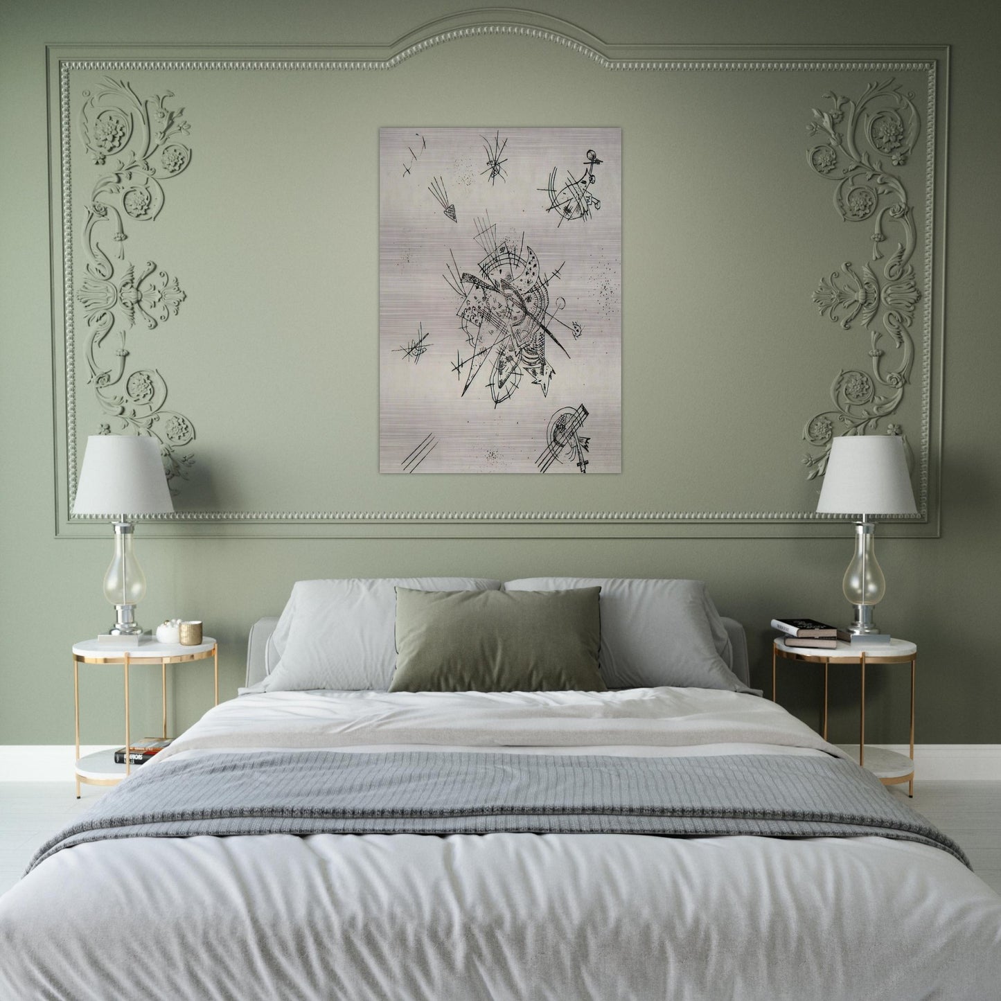 SMALL WORLDS X 1922 - Wassily Kandinsky Brushed Aluminum Print - 70x100 cm / 28x40 inches | Wassily Kandinsky Aluminum Print | Wassily Kandinsky Prints