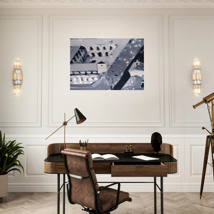 TOWNSCAPE M5 1968 - Gerhard Richter Brushed Aluminum Print - 70x100 cm / 28x40 inches | Gerhard Richter Aluminum Print | Gerhard Richter Prints