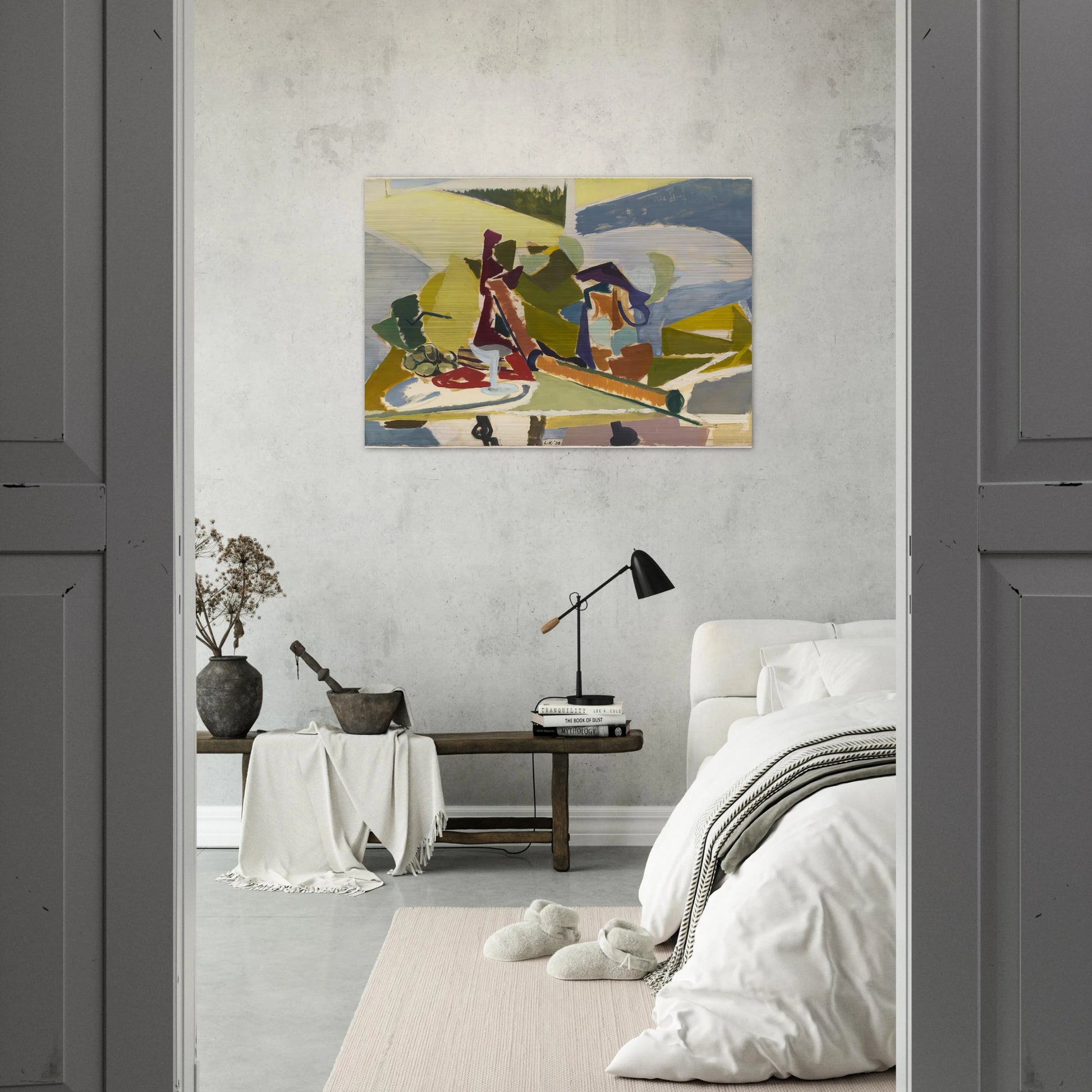 Still Life - Lee Krasner Brushed Aluminum Print - 70x100 cm / 28x40 inches | Lee Krasner Aluminum Print | Lee Krasner Prints