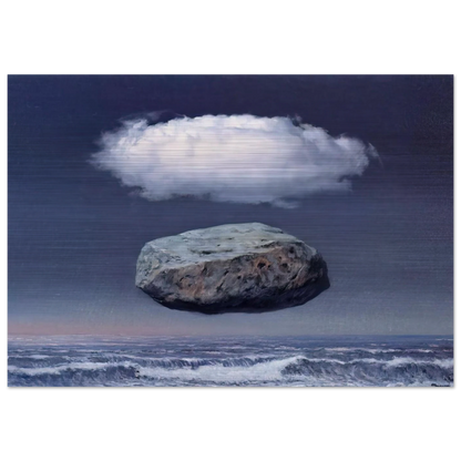 CLEAR IDEAS 1958 - Rene Magritte Brushed Aluminum Print - 70x100 cm / 28x40 inches | Rene Magritte Aluminum Print | Rene Magritte Prints