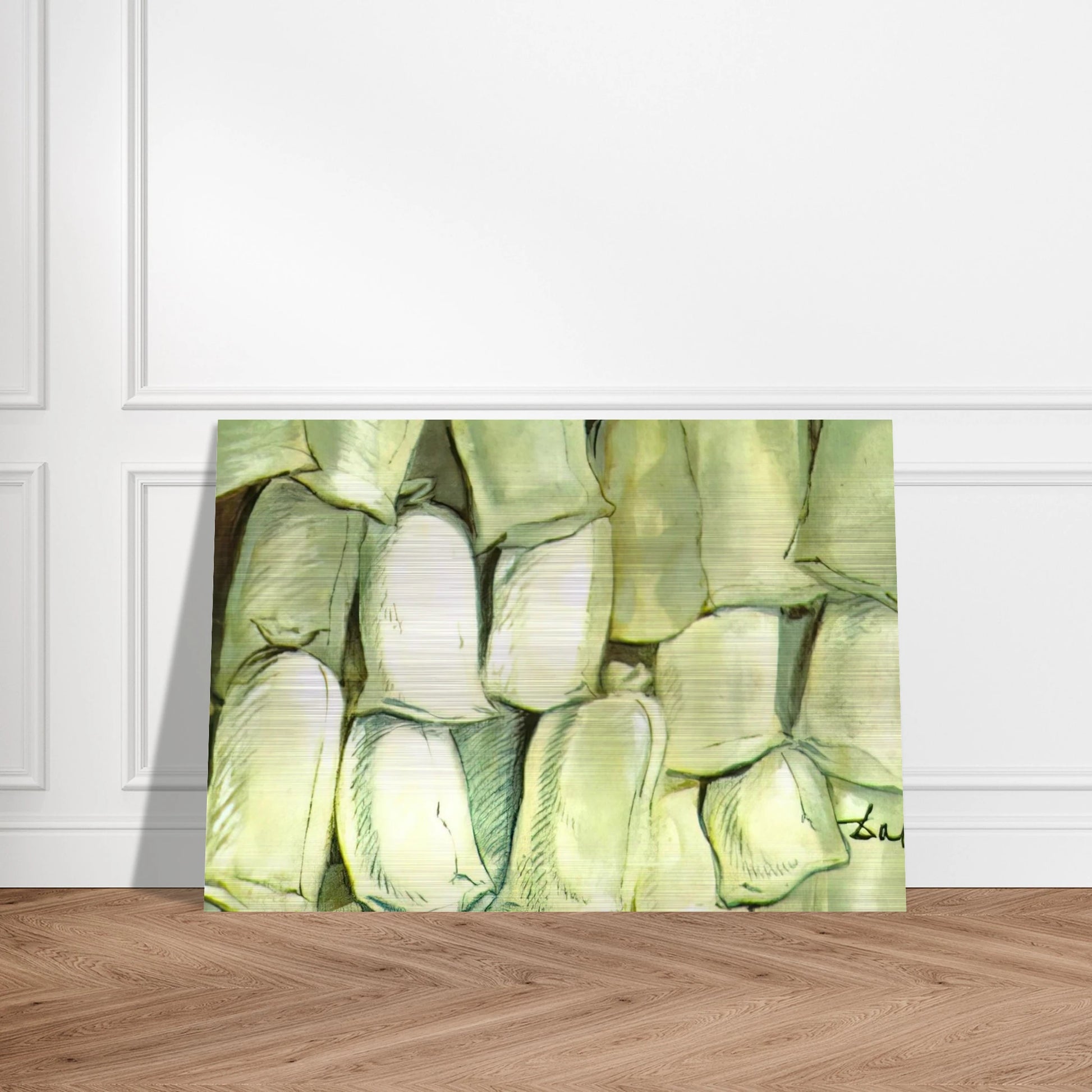 SET DESIGN FOR THE BALLET LOS SACOS DEL MOLINERO 3 - Salvador Dali Brushed Aluminum Print - 70x100 cm / 28x40 inches | Salvador Dali Aluminum Print | Salvador Dali Prints