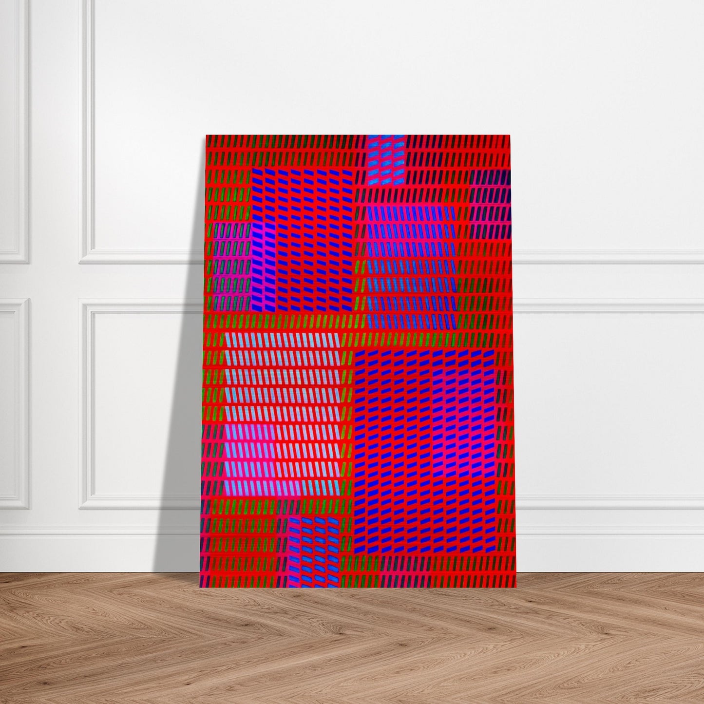Keiho C1 - 1963 - Victor Vasarely Brushed Aluminum Print - 70x100 cm / 28x40 inches | Victor Vasarely Aluminum Print | Victor Vasarely Prints