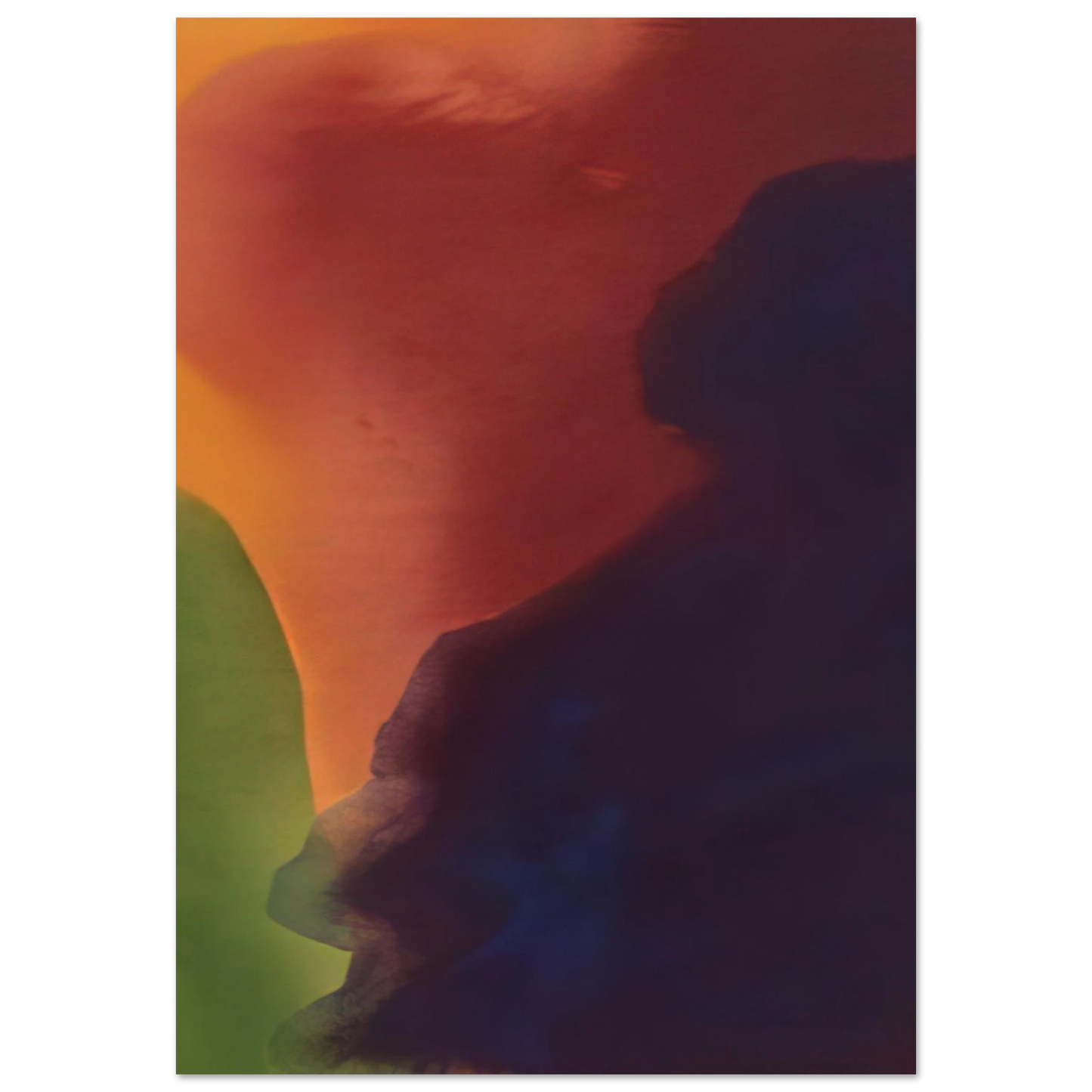 Helen Frankenthaler - Blue Atmosphere III - 1963 Wall art - 30x40 cm / 12x16 inches - Premium Wooden Framed Poster With Fine Art Paper-canvas - White frame