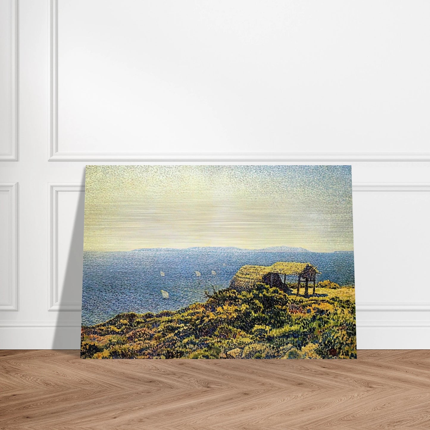 LEVANT ISLE - Theo van Rysselberghe Brushed Aluminum Print - 70x100 cm / 28x40 inches | Theo van Rysselberghe Aluminum Print | Theo van Rysselberghe Prints