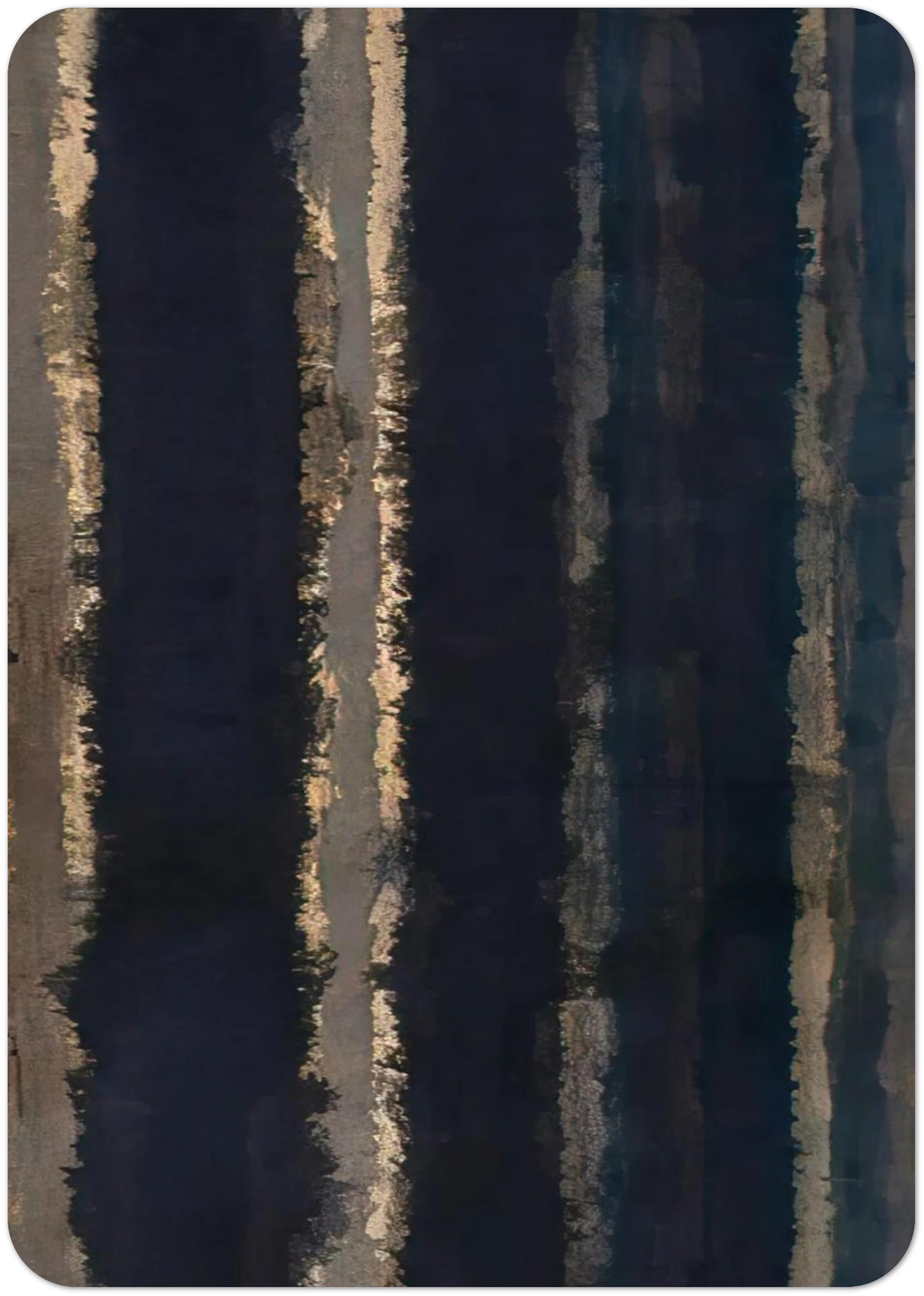 Burnt Umber and Ultramarine - 1978 By Yun Hyong-keun Pack of 10 Post Cards | Yun Hyong-keun Post Cards | A6 (10.5 x 14.8 cm) - 4.1 x 5.8 inches
