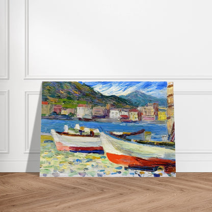 RAPALLO BOATS - Wassily Kandinsky Brushed Aluminum Print - 70x100 cm / 28x40 inches | Wassily Kandinsky Aluminum Print | Wassily Kandinsky Prints