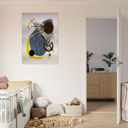 SMALL WORLDS II 1922 - Wassily Kandinsky Brushed Aluminum Print - 70x100 cm / 28x40 inches | Wassily Kandinsky Aluminum Print | Wassily Kandinsky Prints
