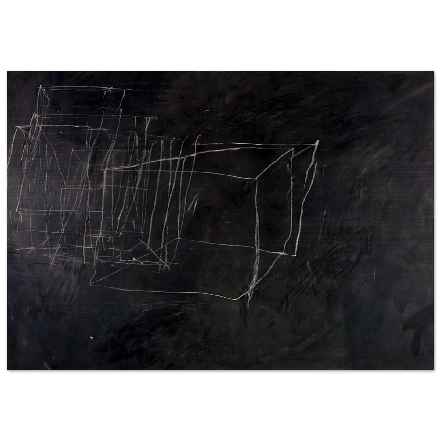 Night Watch - Cy Twombly Brushed Aluminum Print - 70x100 cm / 28x40 inches | Cy Twombly Aluminum Print | Cy Twombly Prints