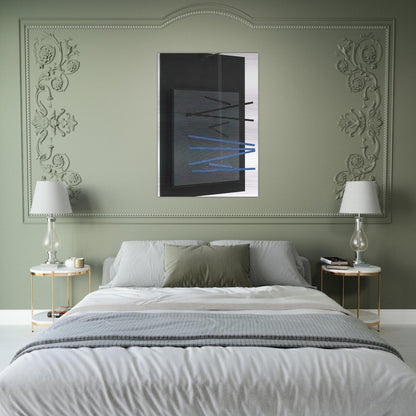 PETITE VIBRATION BRIQUE ET NOIRE 1966 - Jesus Rafael Soto Brushed Aluminum Print - 70x100 cm / 28x40 inches | Jesus Rafael Soto Aluminum Print | Jesus Rafael Soto Prints