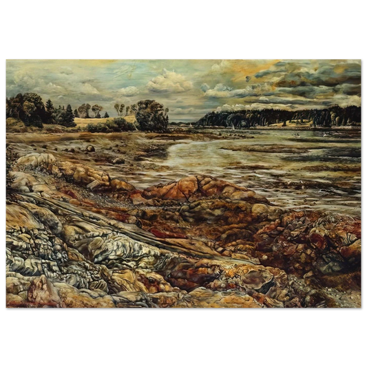DIVIDED AND DIVIDED - Ivan Albright Brushed Aluminum Print - 70x100 cm / 28x40 inches | Ivan Albright Aluminum Print | Ivan Albright Prints