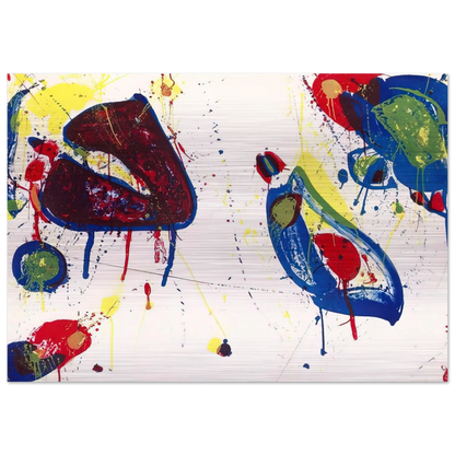 Heart Stone - Sam Francis Brushed Aluminum Print - 70x100 cm / 28x40 inches | Sam Francis Aluminum Print | Sam Francis Prints