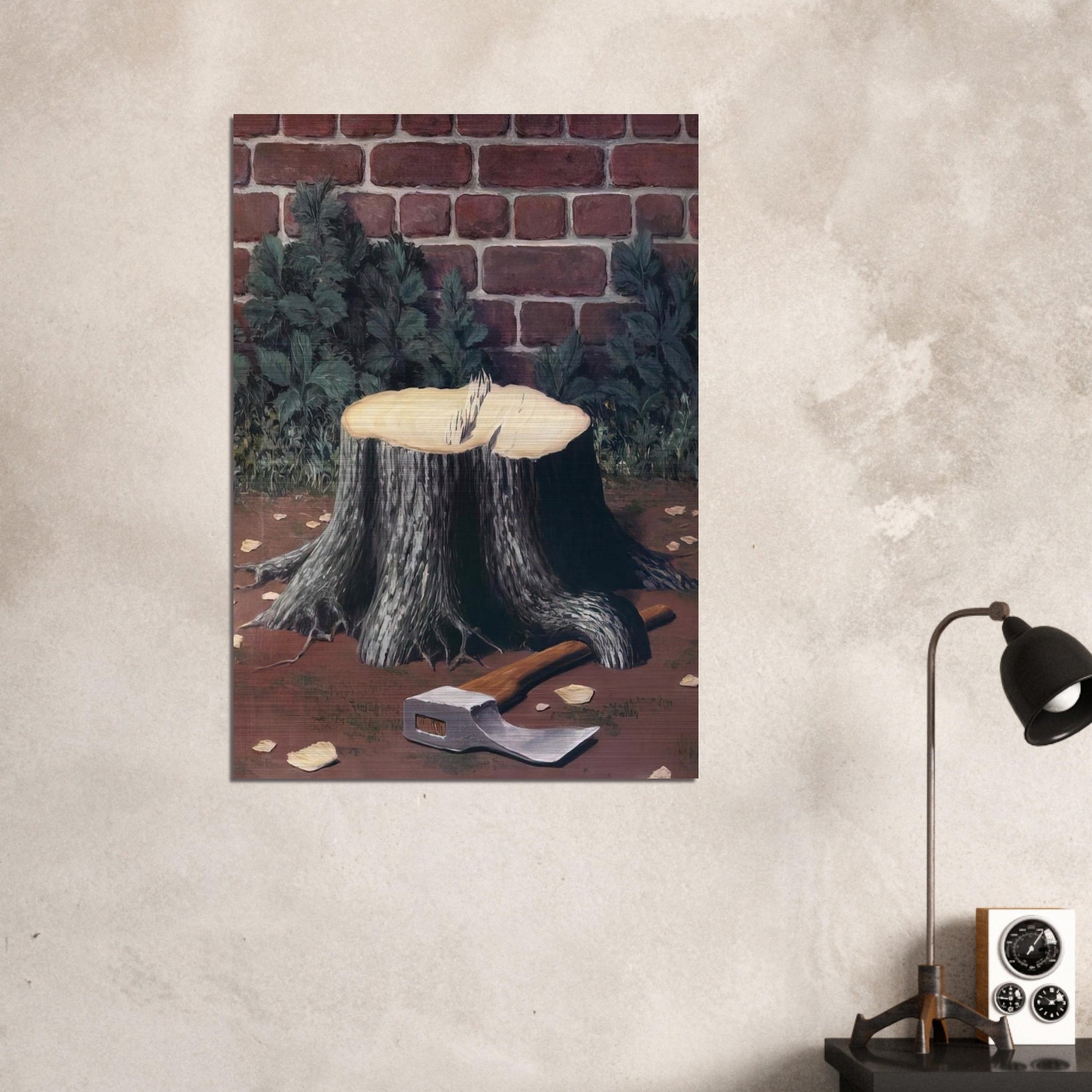 THE LABOURS OF ALEXANDER 1950 - Rene Magritte Brushed Aluminum Print - 70x100 cm / 28x40 inches | Rene Magritte Aluminum Print | Rene Magritte Prints