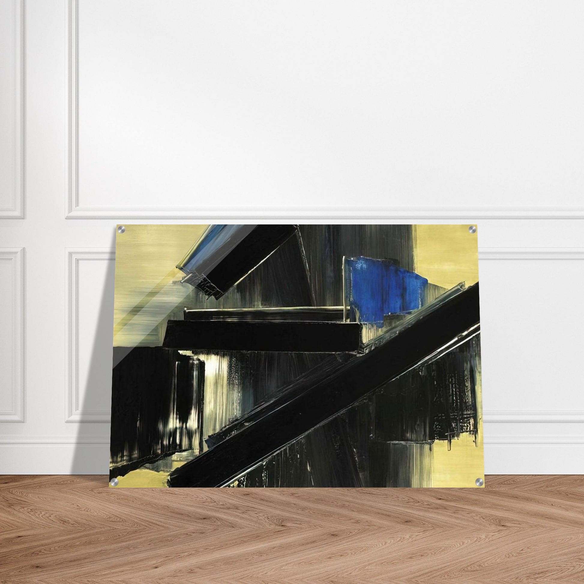 Peinture 21 Juillet 1958 - 1958 - Pierre Soulages Acrylic Print - 70x100 cm / 28x40″ inches | Pierre Soulages Wall Art | Pierre Soulages Prints