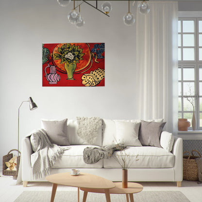 STILL LIFE WITH A MAGNOLIA 1941 - Henri Matisse Brushed Aluminum Print - 70x100 cm / 28x40 inches | Henri Matisse Aluminum Print | Henri Matisse Prints