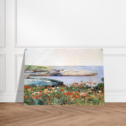 Poppies, Isles of Shoals - Childe Hassam Acrylic Print - 70x100 cm / 28x40″ inches | Childe Hassam Wall Art | Childe Hassam Prints