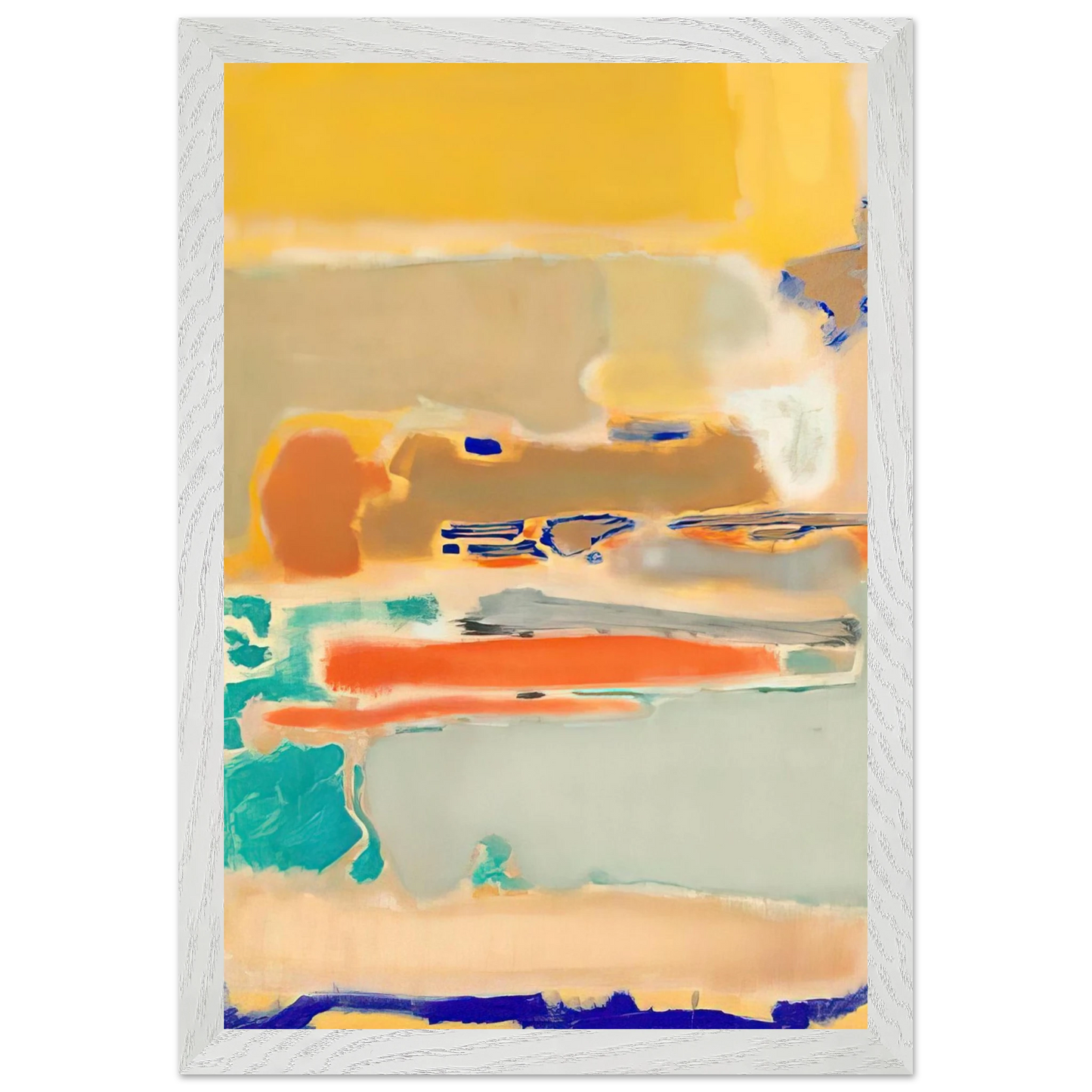 Mark Rothko - Multiform - 1948 Wall Art - 30x40 cm / 12x16 inches - Premium Wooden Framed Poster With Fine Art Paper-canvas - Wood frame