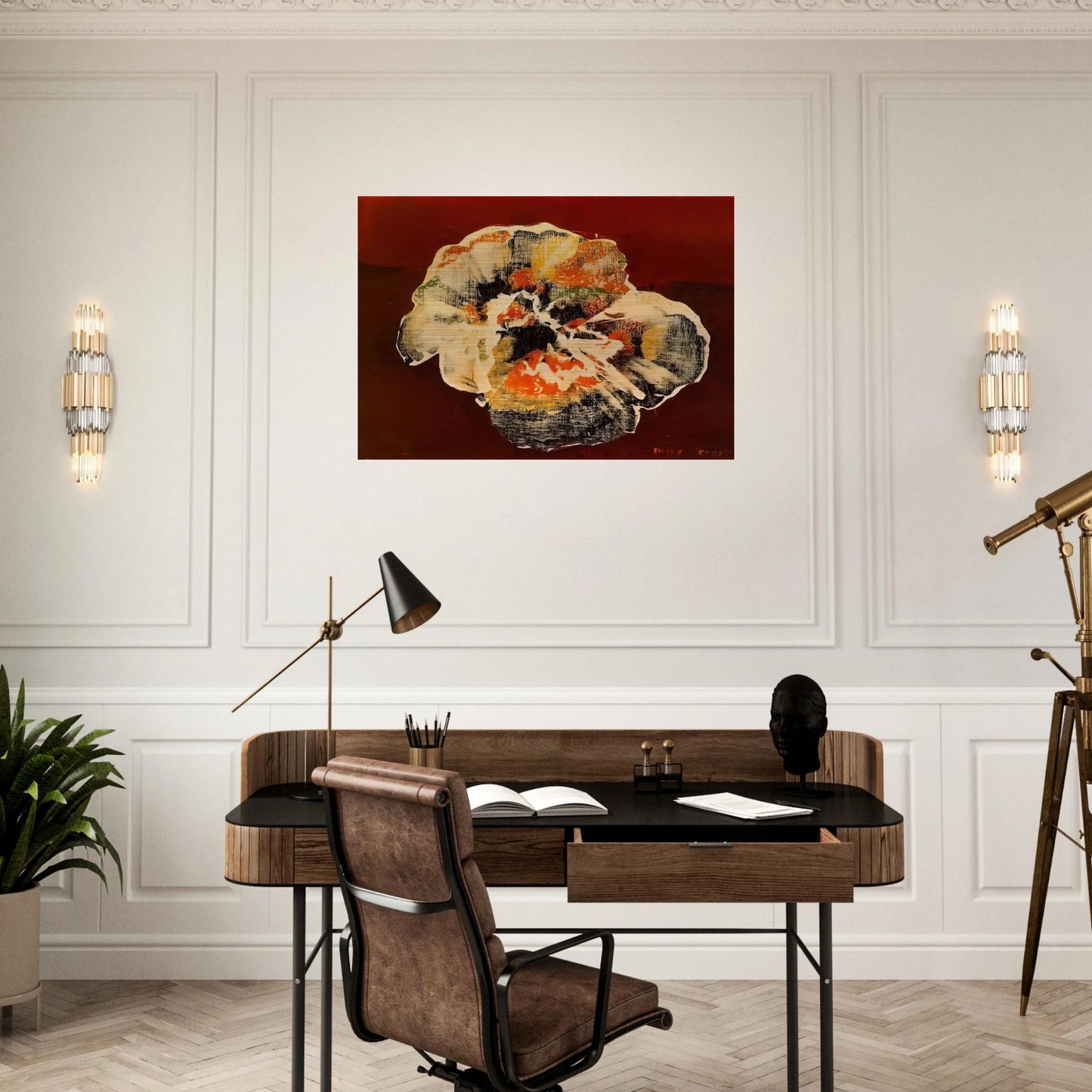 Flower Shell - Max Ernst Brushed Aluminum Print - 70x100 cm / 28x40 inches | Max Ernst Aluminum Print | Max Ernst Prints