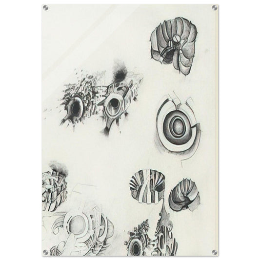 UNTITLED 1961 1 - Lee Bontecou Acrylic Print - 70x100 cm / 28x40″ inches | Lee Bontecou Wall Art | Lee Bontecou Prints