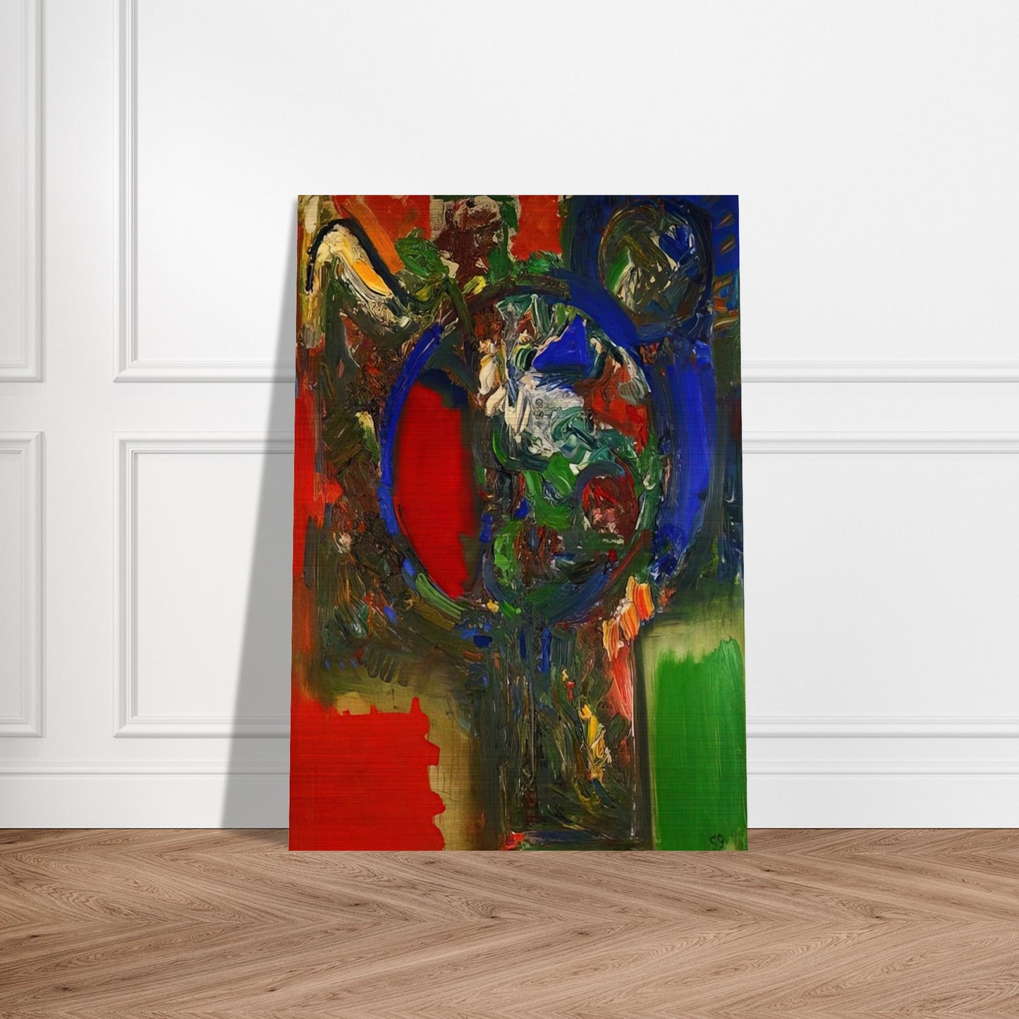 The Bouquet - Hans Hofmann Brushed Aluminum Print - 70x100 cm / 28x40 inches | Hans Hofmann Aluminum Print | Hans Hofmann Prints