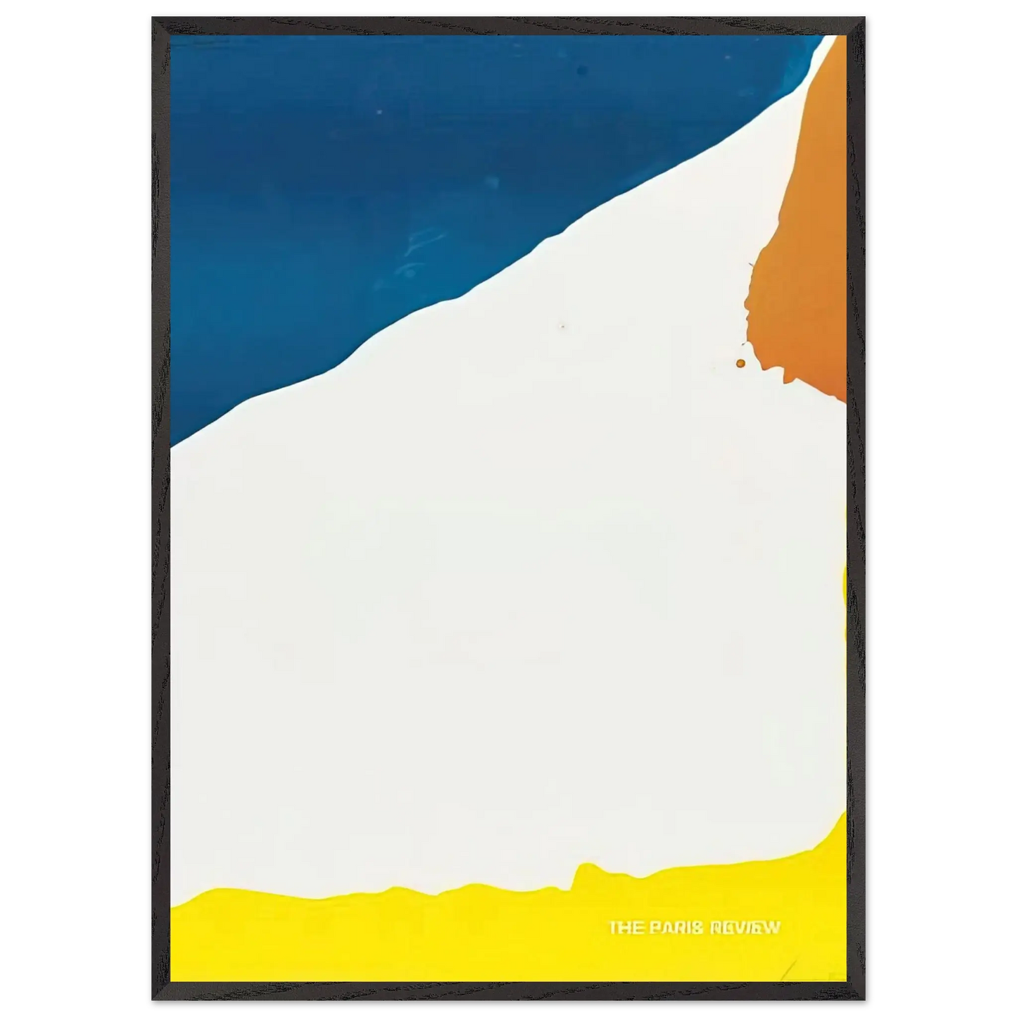 Helen Frankenthaler - Paris Review - 1966 Wall art - 45x60 cm / 18x24 Inches - Premium Wooden Framed Poster With Fine Art Paper - Black frame