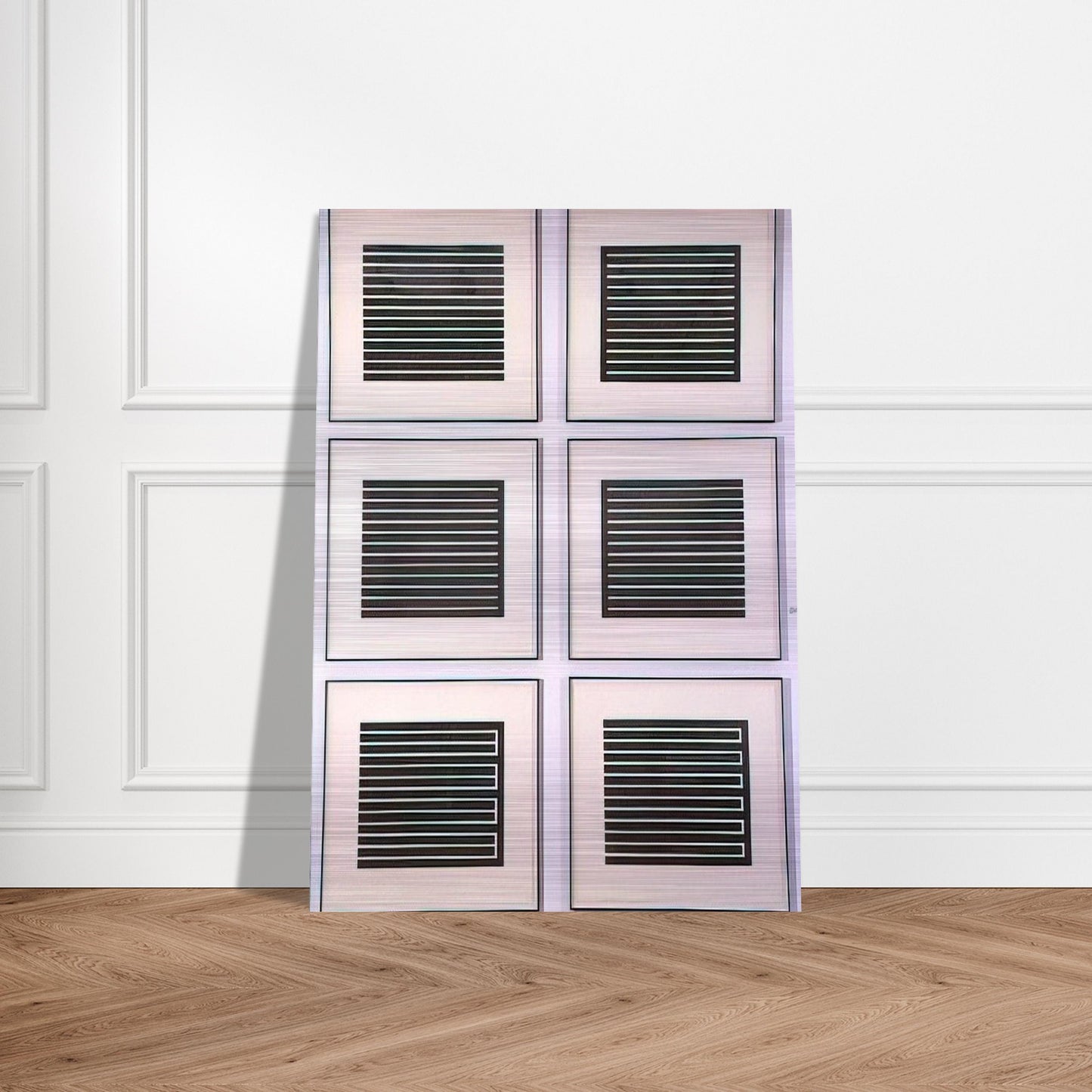 Six Aquatints - 1980 - Donald Judd Brushed Aluminum Print - 70x100 cm / 28x40 inches | Donald Judd Aluminum Print | Donald Judd Prints