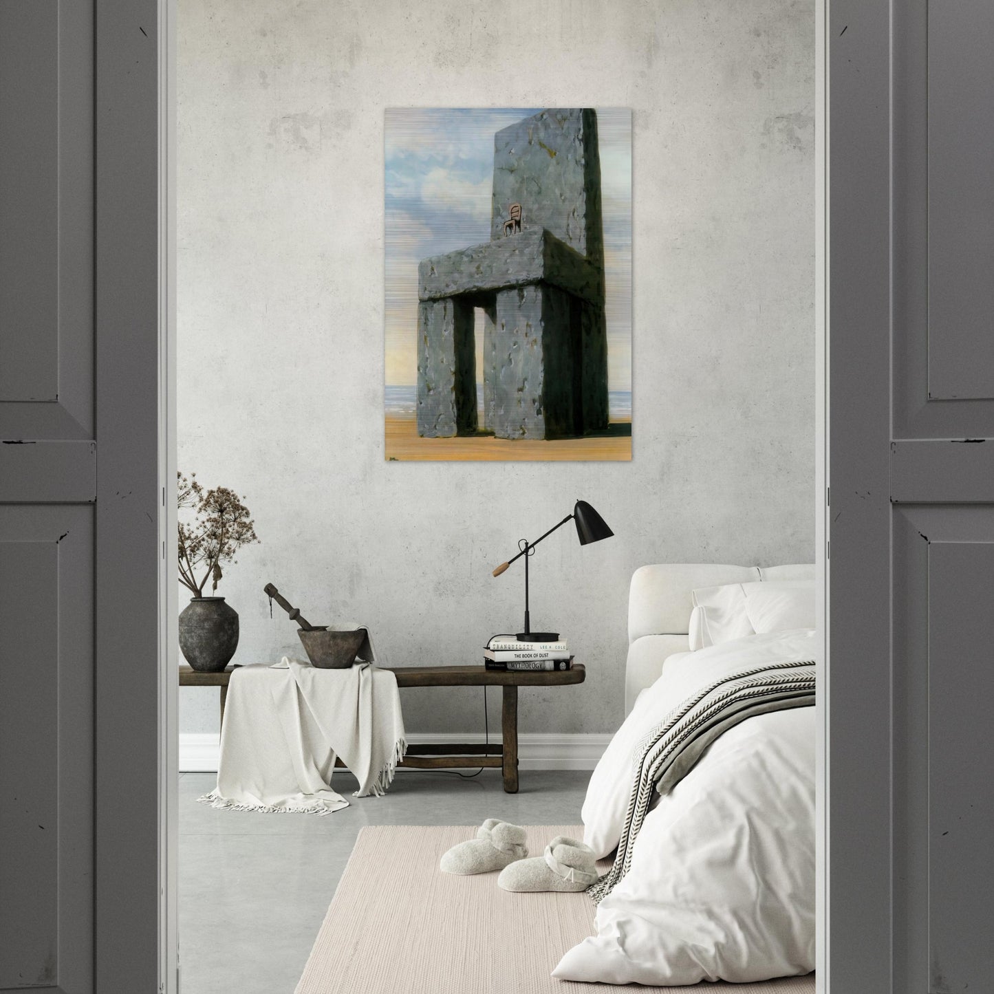 THE LEGEND OF THE CENTURIES 1950 - Rene Magritte Brushed Aluminum Print - 70x100 cm / 28x40 inches | Rene Magritte Aluminum Print | Rene Magritte Prints