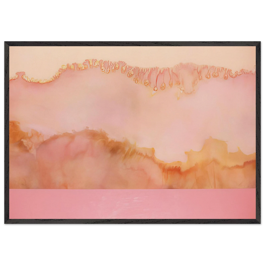 Pale Goddess - 1978 - Ronnie Landfield 70x100 cm / 28x40 inches Framed Art Print – Black Wooden Frame