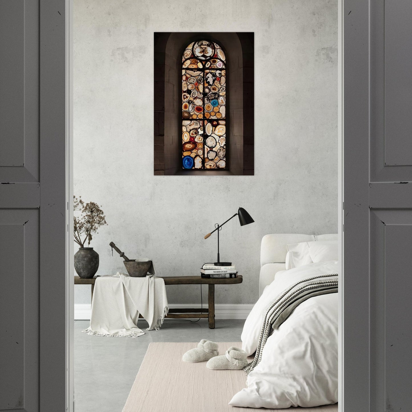 AHATFENSTER 2009 4 - Sigmar Polke Brushed Aluminum Print - 70x100 cm / 28x40 inches | Sigmar Polke Aluminum Print | Sigmar Polke Prints