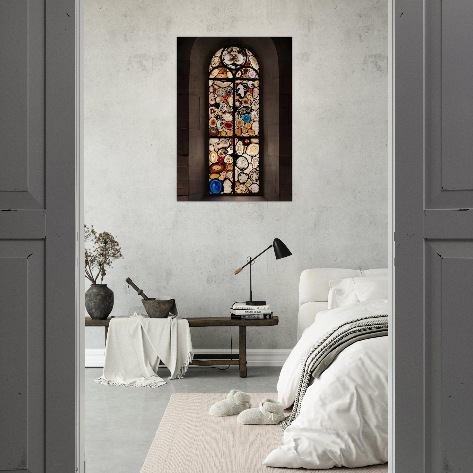 AHATFENSTER 2009 4 - Sigmar Polke Brushed Aluminum Print - 70x100 cm / 28x40 inches | Sigmar Polke Aluminum Print | Sigmar Polke Prints
