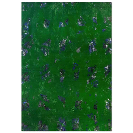 Green Buddha  L. L261; SF-337; G. 1157  - Sam Francis Brushed Aluminum Print - 70x100 cm / 28x40 inches | Sam Francis Aluminum Print | Sam Francis Prints