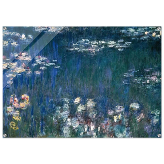 Water Lilies, Green Harmony - claude monet Acrylic Print - 70x100 cm / 28x40″ inches | claude monet Wall Art | claude monet Prints